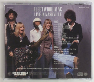 Fleetwood Mac Live In Nashville 1977 CD 2 Discs Set 19 Tracks Moonchild Records