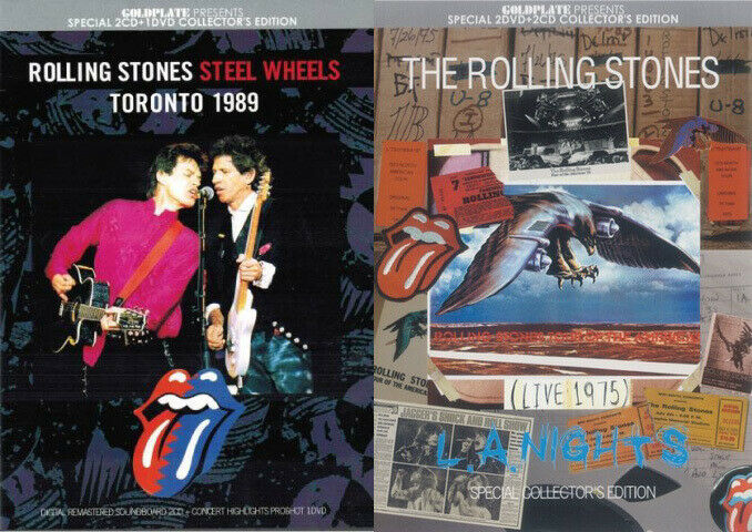 The Rolling Stones LA Nights 1975 Toronto 1989 4CD 3DVD Set