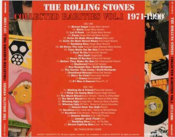 The Rolling Stones / Collected Rarities Vol.1 + Vol.2 Set 1971-1990 1990-2010 4CD
