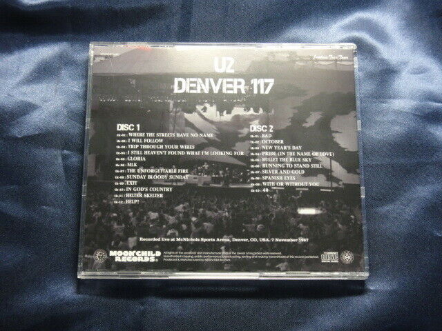 U2 Denver 117 Joshua Tree Tour 1987 2CD Moonchild Records