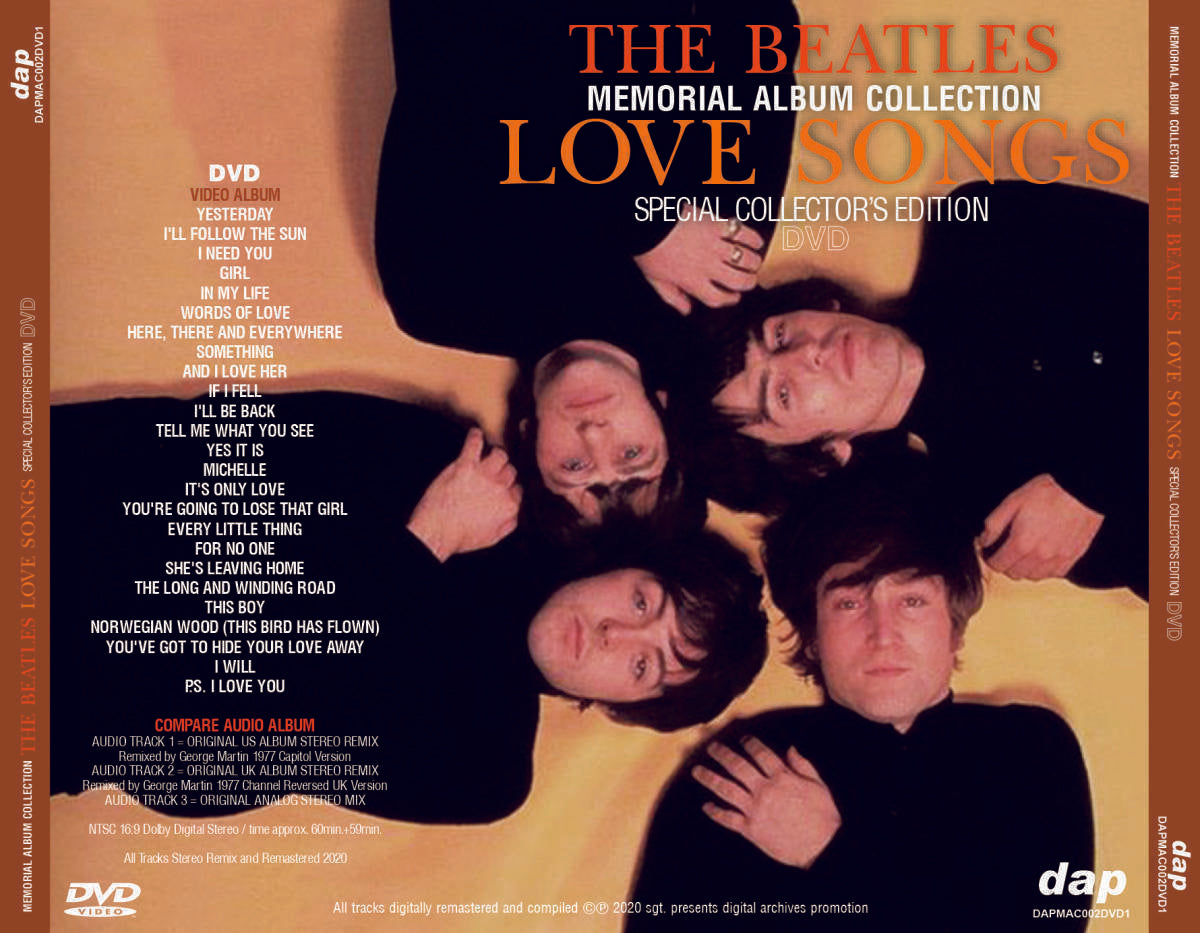 The Beatles Love Songs Special Collector's Edition Memorial Album