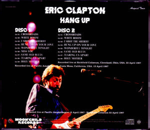 Eric Clapton Hang Up CD 2 Discs Set 17 Tracks 1987 Moonchild Records Music Rock