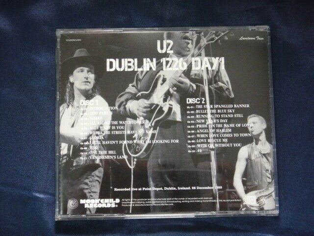 U2 Dublin 1226 Day1 Lovetown Tour 1989 2CD Moonchild Records