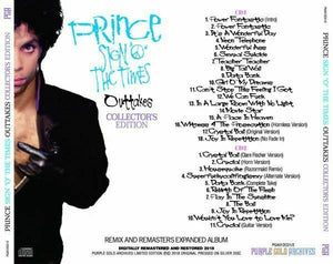 PRINCE Sign O The Times Outtakes Collector's Edition Remix And Remasters 2CD
