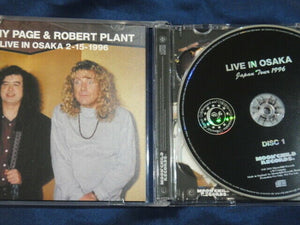 Jimmy Page & Robert Plant Live In Osaka Castle Hall 2 CD Moonchild Soundboard