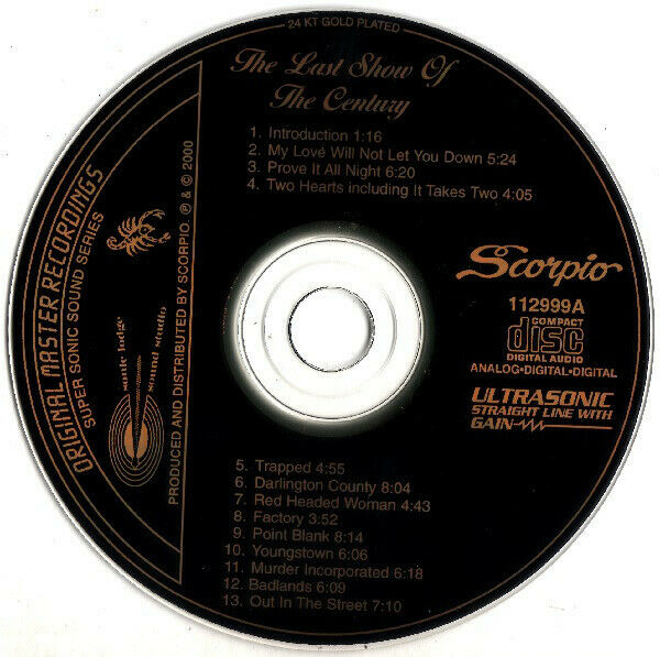 Bruce Springsteen And The E Street Band The Last Show Of The Century 3CD