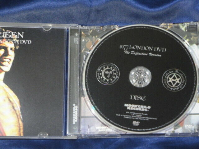 Queen 1977 London DVD The Definitive Version Moonchild Records 1 Disc Case Set