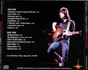 Jeff Beck Stanley Clarke Double Faced CD 2 Discs Set Tokyo Budokan 1978 December