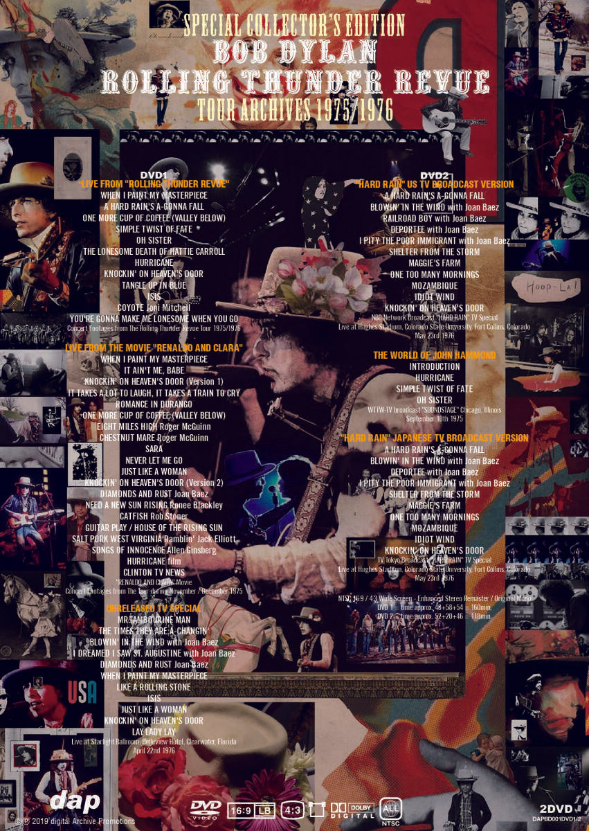 Bob Dylan Rolling Thunder Revue Tour Archives 1975-1976 2DVD