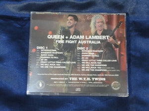 Queen Adam Lambert Fire Fight Australia 1CD 1DVD Set 17 Tracks Empress Valley