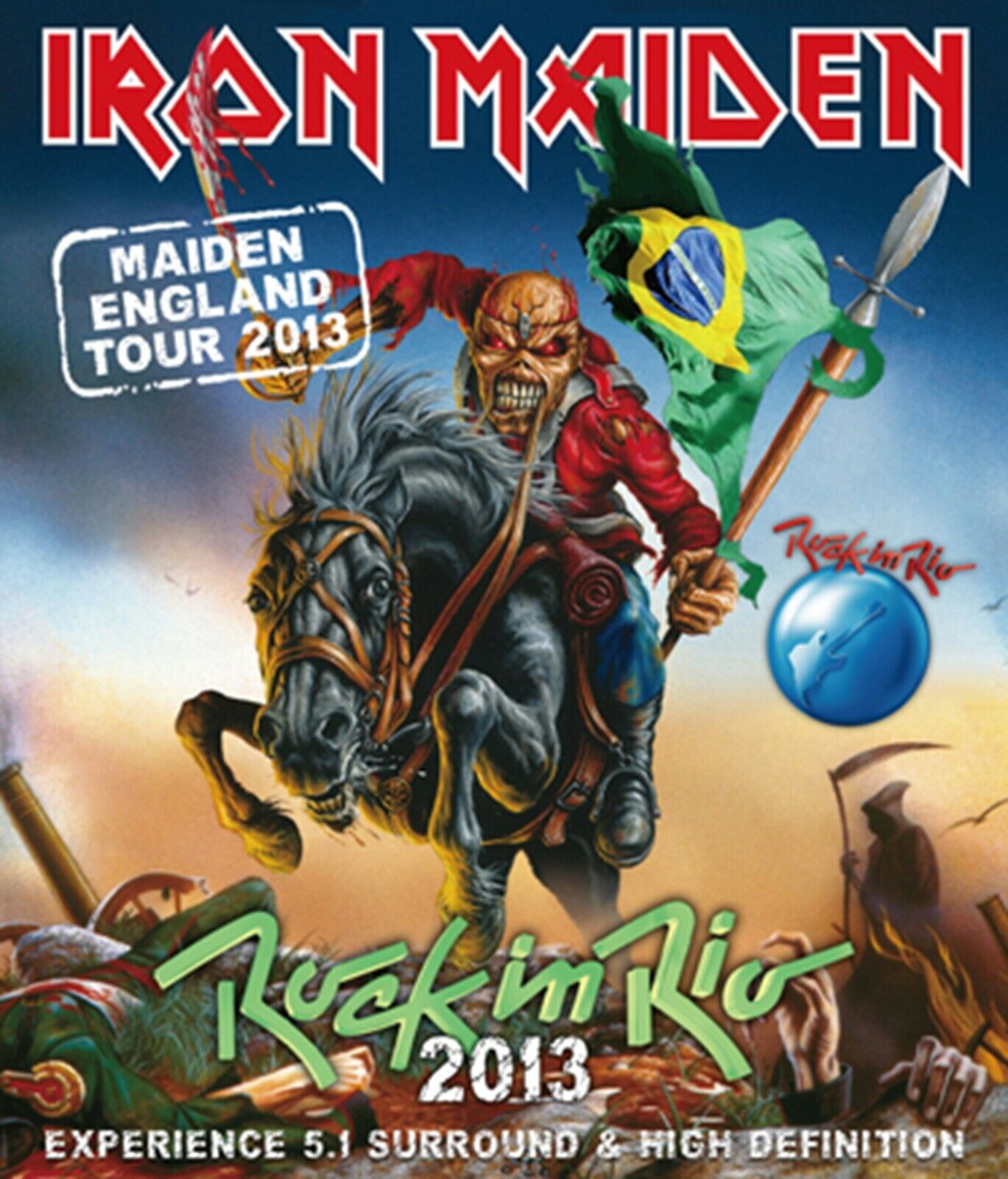 Iron Maiden Rock In Rio Brazil Maiden England Tour 2013 Blu-ray 1BDR
