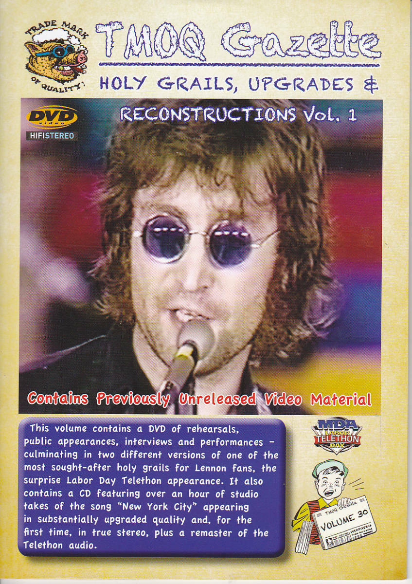 John Lennon Holy Grails Reconstructions Vol1 1972 1CD 1DVD 27 Tracks Music TMOQ