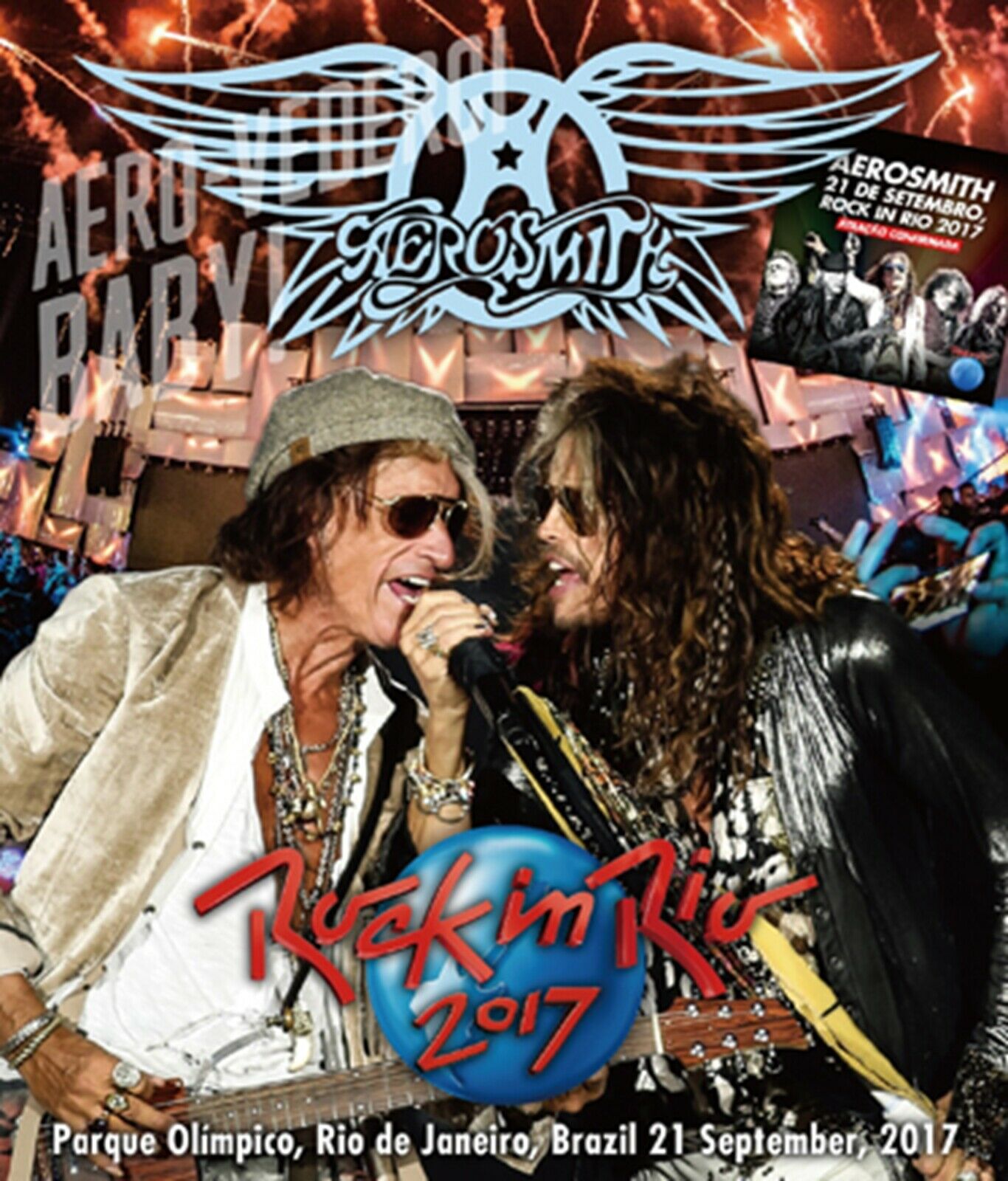 Aerosmith Rock In Rio Brasil 2017 21st September Blu-ray 1 Discs