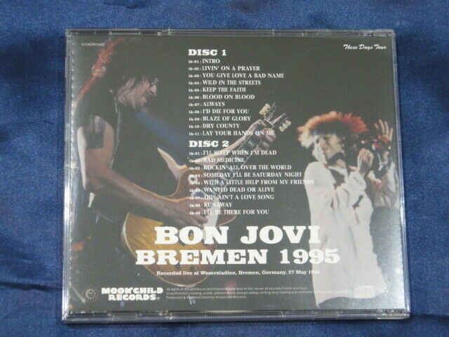 Bon Jovi Bremen 1995 2CD 20 Tracks Moonchild Records