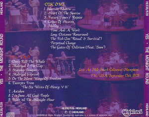 Yes The Midnight Round 1978 Memphis CD 2 Discs 14 Tracks Progressive Rock