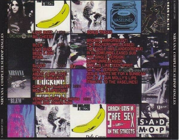 Nirvana Complete Sub Pop Singles 1988-1991 CD 1 Disc 22 Tracks