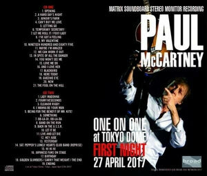 Paul McCartney One On One Live At Tokyo Dome Japan April 27th 2017 CD F/S