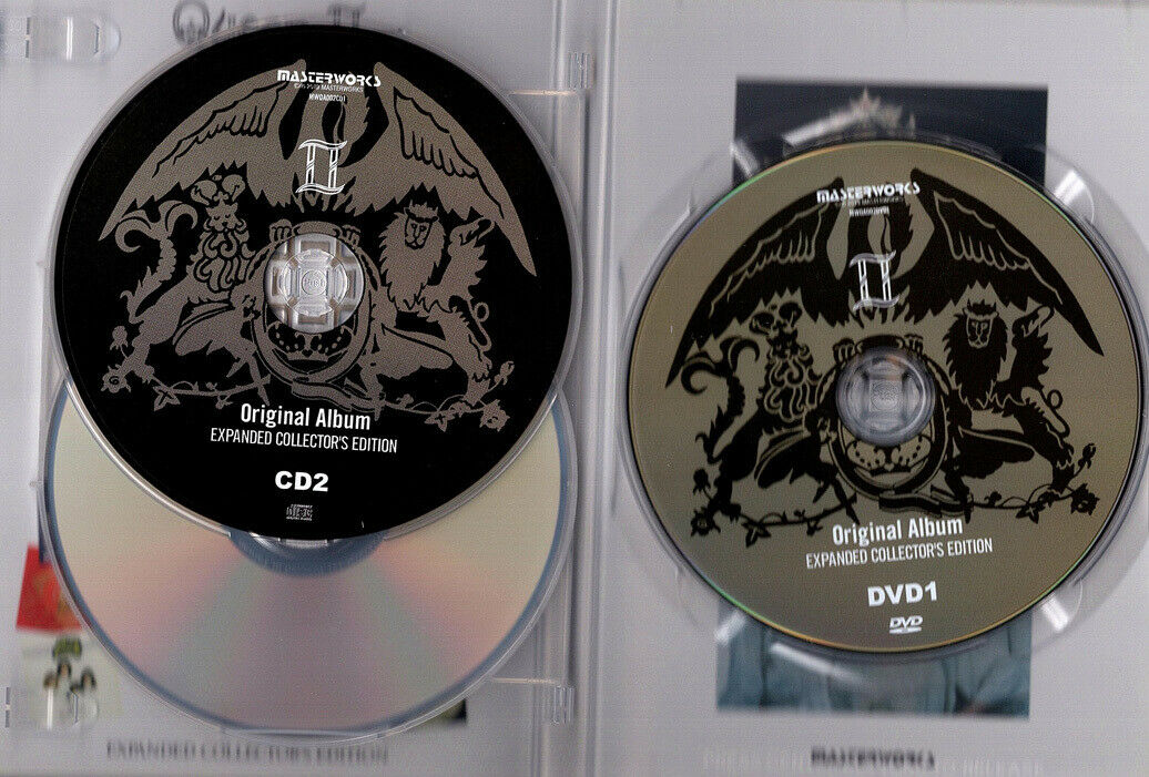 Queen II Expanded Collector's Edition New Remasters 2CD 1DVD Set