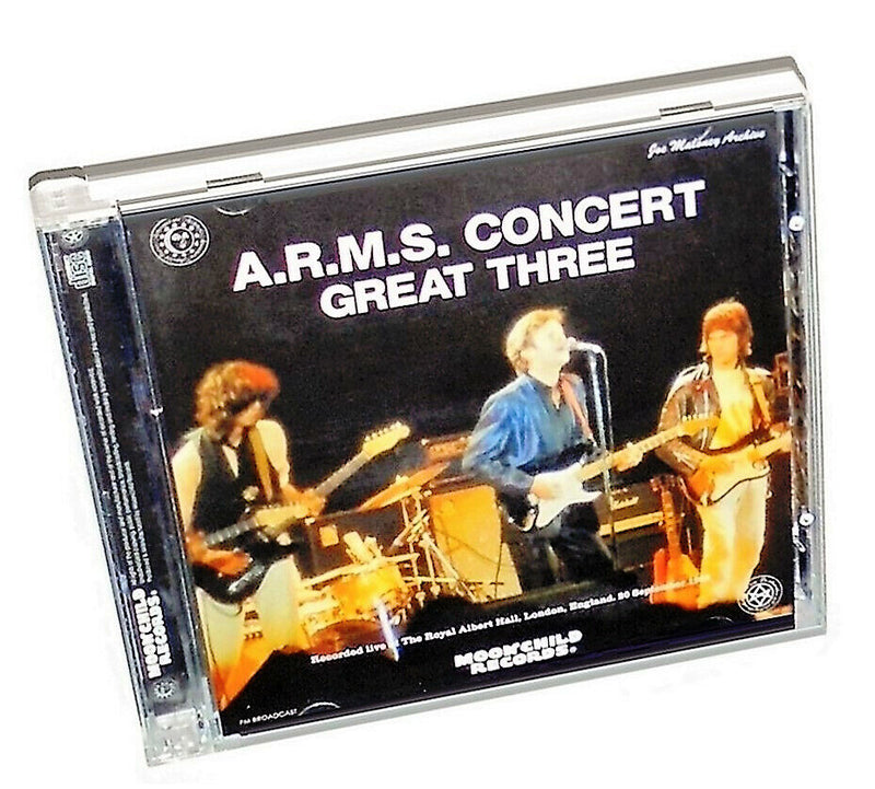 A.R.M.S. Concert Great Three 1983 Eric Clapton Jeff Beck Jimmy Page 2CD Moonchild Records