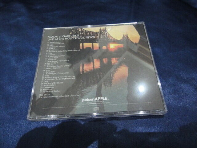 Simon & Garfunkel Live At The Hollywood Bowl Poison Apple CD 3 Discs Case Set