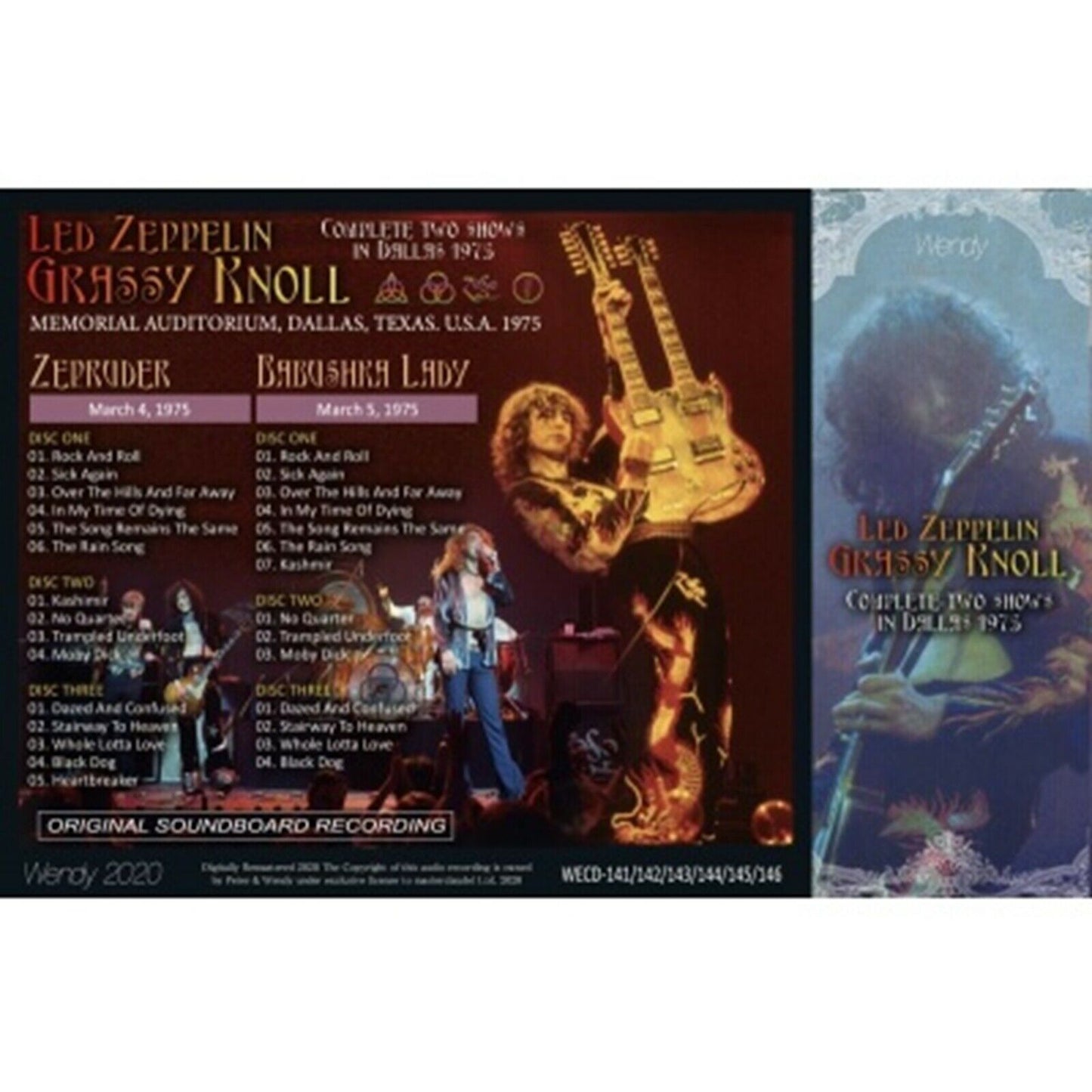 Led Zeppelin Grassy Knoll 1975 CD 6 Discs Set Wendy Music Hard Rock Japan F/S