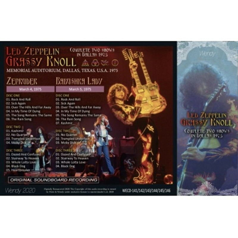 Led Zeppelin Grassy Knoll 1975 CD 6 Discs Set Wendy Music Hard Rock Japan F/S