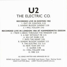 Load image into Gallery viewer, U2 The Electric C.O. Boston 1983 London 1984 CD 1 Disc 13 Tracks Music Rock F/S
