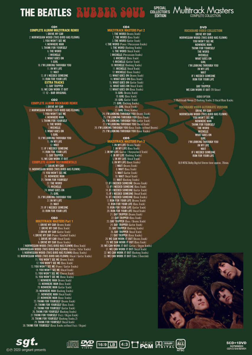The Beatles Rubber Soul Special Collector's Edition 5CD 1DVD