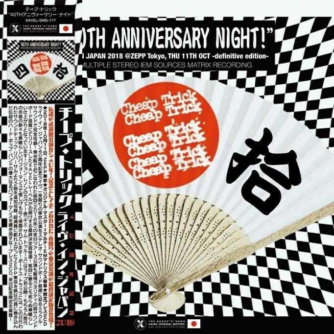 Cheap Trick 40th Anniversary Night Japan Limited Edition 2CD+1BDR+1DVDR IEM