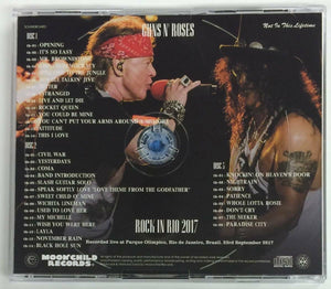 Guns 'N' Roses Rock In Rio 2017 Soundboard CD 3 Discs Case Moonchild Label F/S