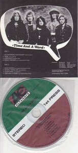 Yes Time And A Word Paper Jacket CD 2 Discs 8 Tracks Music Progressive Rock F/S