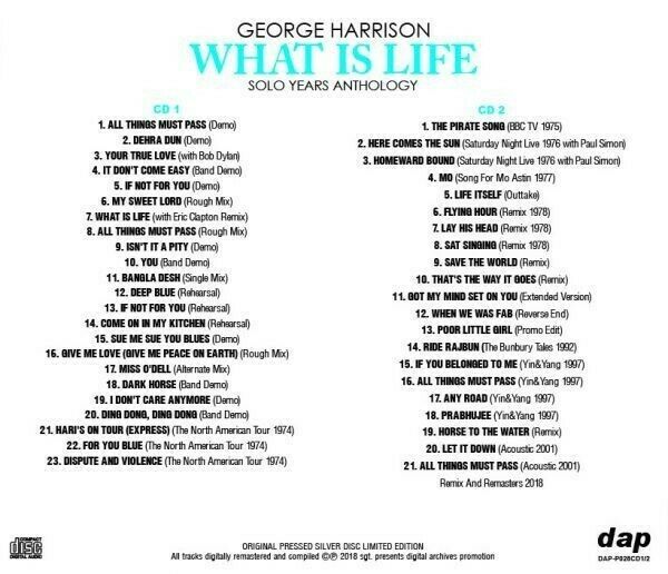 George Harrison What Is Life Solo Years Anthology CD 2 Discs 44 Tracks Music F/S