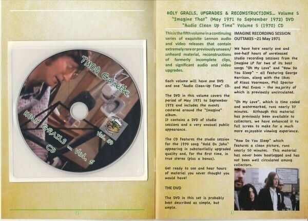 John Lennon Holy Grails Upgrades & Reconstructions Vol.5 1CD 1DVD Booklet