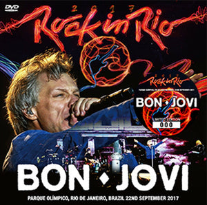Bon Jovi Rock In Rio Brasil 2017 22nd September DVD 1 Disc 22 Tracks Music F/S