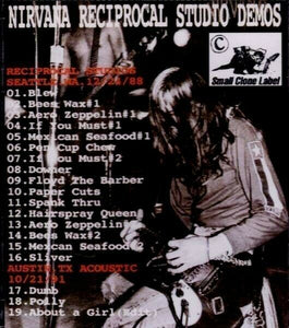 Nirvana Reciprocal Studio Demos 1998 CD 1 Disc 19 Tracks Music Rock Pops F/S