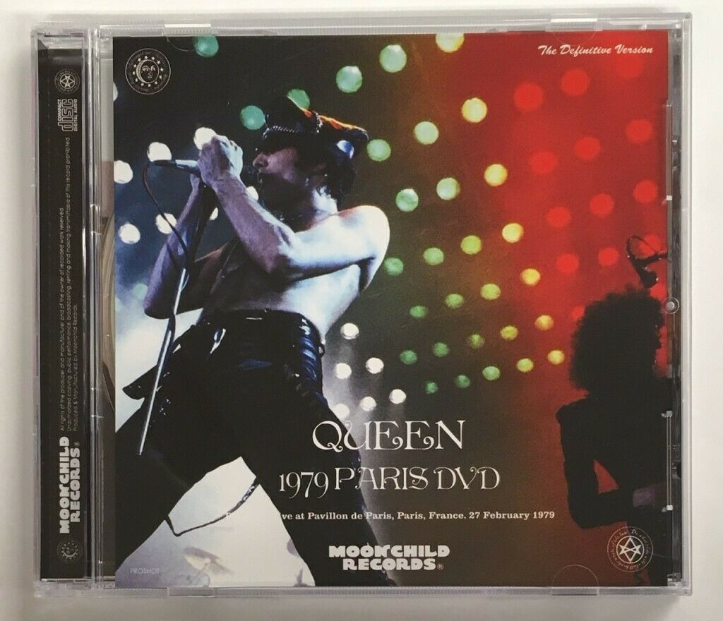 Queen 1979 Paris DVD Definitive Version 1 Disc Live At France Moonchild Records