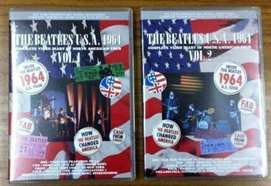 The Beatles USA 1964 Vol. 1 & 2 Set San Francisco Hollywood New York DVD 8 Discs