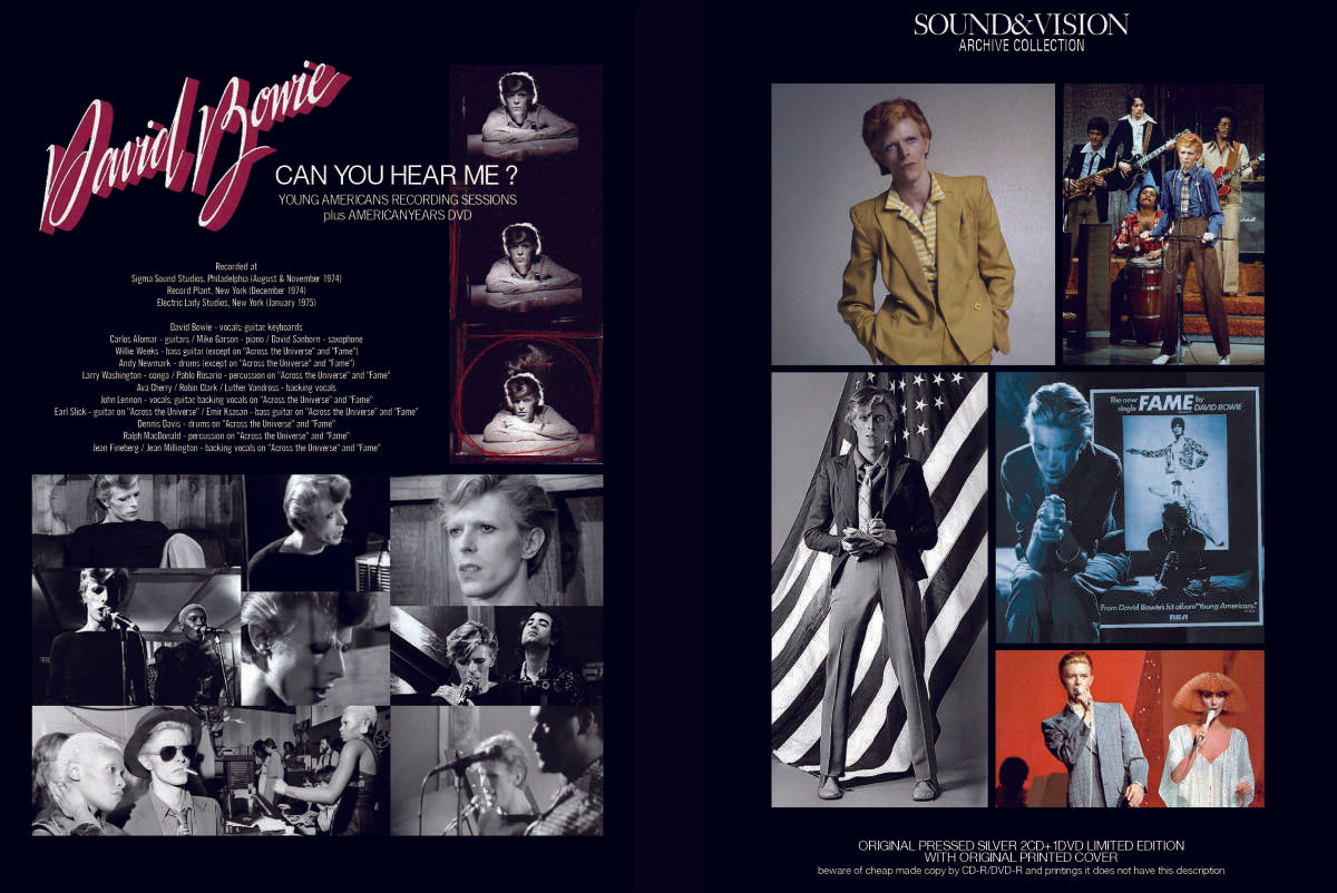 David Bowie 1978 Live Can You Hear Me Sound & Vision Archive 4CD 2DVD Set Music