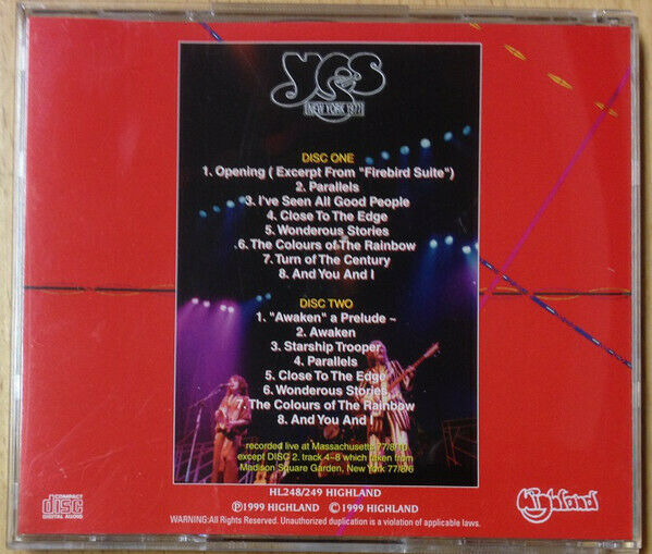 Yes / Wonderous Mystery Tour 1977 2CD