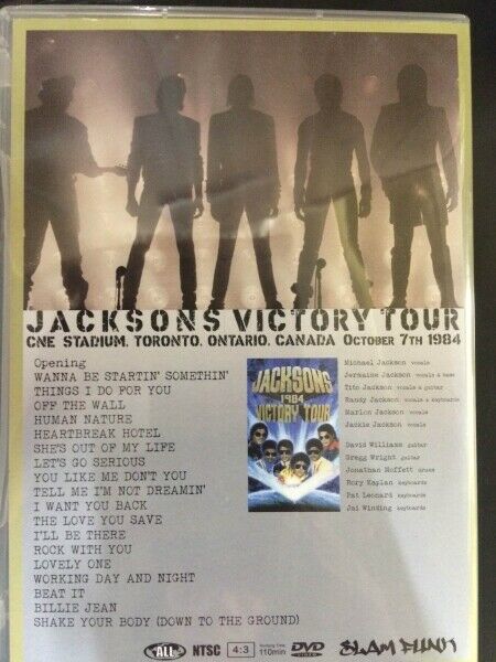 Michael Jackson Jacksons Victory Tour 1984 Toronto pressed DVD Pro-Shot 110min