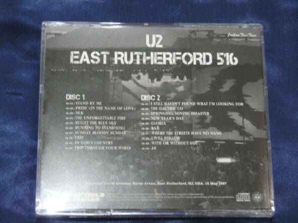 U2 East Rutherford 516 Joshua Tree Tour 1987 2CD Soundboard Moonchild Records