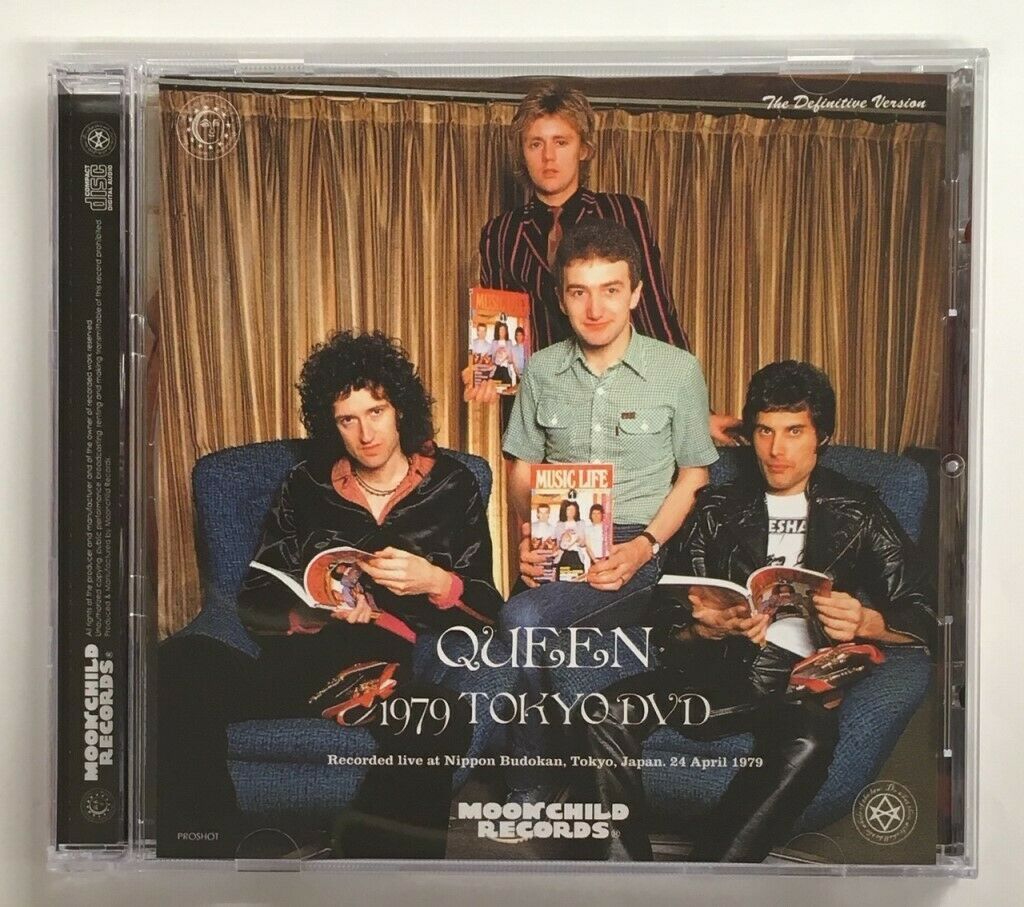 Queen 1979 Tokyo DVD The Definitive Version Moonchild Records 1 Disc Case F/S