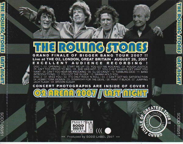 The Rolling Stones O2 Arena London Great Britain August 2007 6CD Set of 3