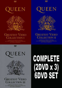 QUEEN GREATEST VIDEO COLLECTION Complete 1 2 3 DVD 6 Discs Set Special Edition
