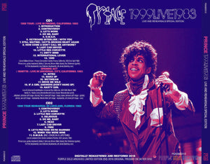 PRINCE 1999 Live 1983 Live And Rehearsals Special Edition 2CD