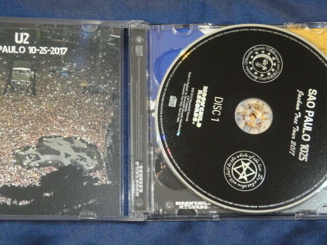 U2 Sao Paulo 1025 Joshua Tree Tour 2017 2CD Moonchild Records