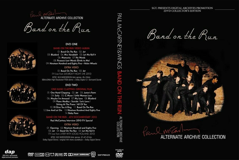 Paul McCartney Band On The Run Alternate Archive Collection 2DVD 30 Tracks F/S