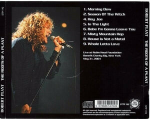 Robert Plant The Roots Of A Plant New York 2001 CD 1 Disc 8 Tracks Music Rock