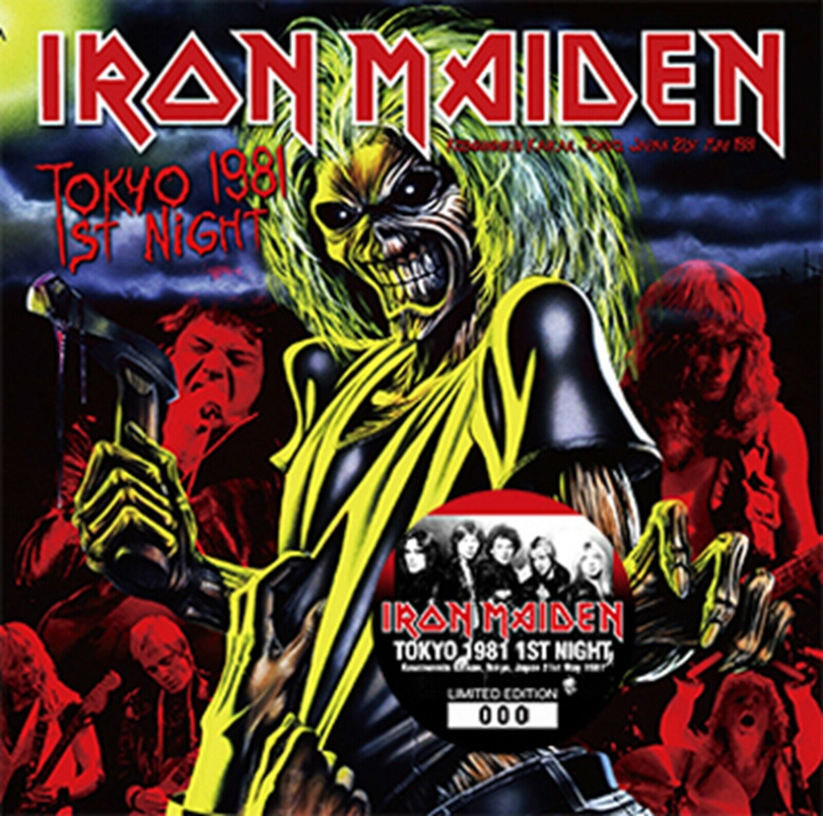 Iron Maiden Tokyo 1981 1st Night Japan CD 1Disc 20 Tracks Heavy 