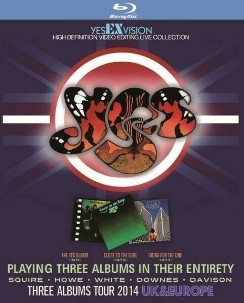 Yes Three Albums Tour 2014 UK & Europe Blu-ray 1BDR